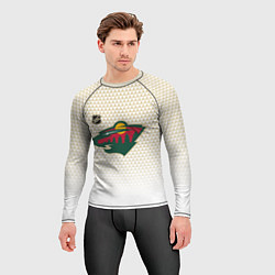 Рашгард мужской Миннесота Уайлд - белый градиент, цвет: 3D-принт — фото 2