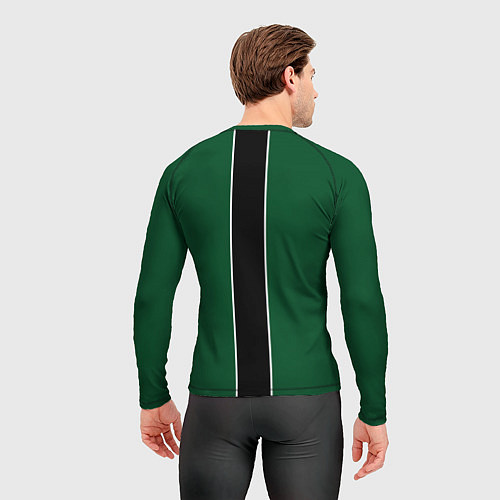 Мужской рашгард ФК Краснодар - черная полоска / 3D-принт – фото 4