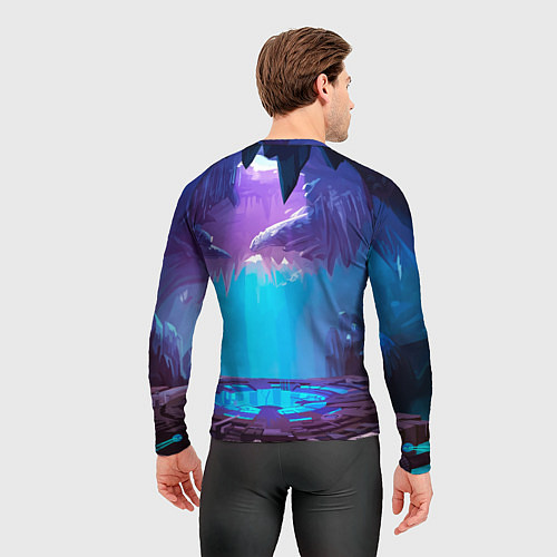 Мужской рашгард Лис ниндзя в прыжке / 3D-принт – фото 4