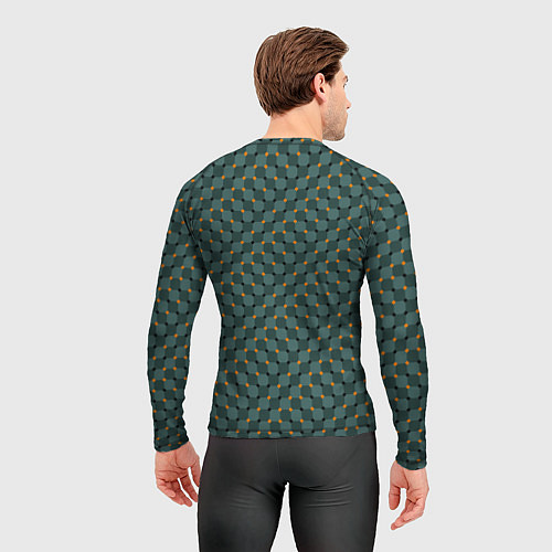 Мужской рашгард Плавающий эффект - Фирм зеленый / 3D-принт – фото 4