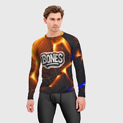 Рашгард мужской Bones лого в уличном стиле, цвет: 3D-принт — фото 2