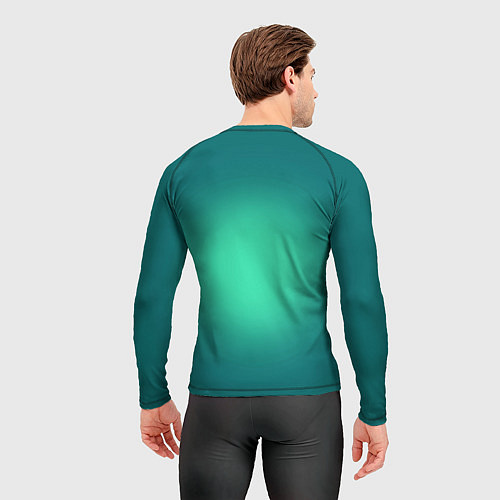 Мужской рашгард Croco cub is a cool skateboarder / 3D-принт – фото 4