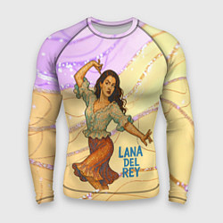 Рашгард мужской Lana Del Rey танцует, цвет: 3D-принт