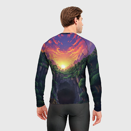 Мужской рашгард Дракон края и Стив - Майнкрафт арт / 3D-принт – фото 4