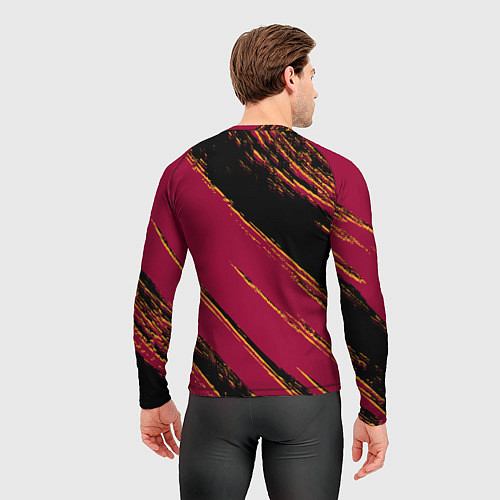 Мужской рашгард Майами Хит - цвета команды / 3D-принт – фото 4