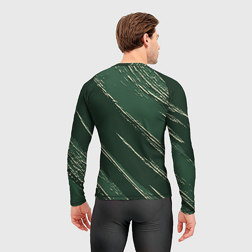Мужской рашгард Милуоки Бакс - линии с потертостями / 3D-принт – фото 4