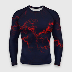 Рашгард мужской Lightning red glow, цвет: 3D-принт