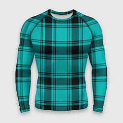 Рашгард мужской Checkered blue, цвет: 3D-принт