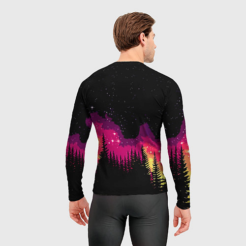 Мужской рашгард Космический кот в очках / 3D-принт – фото 4