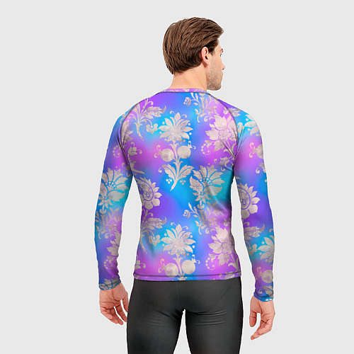 Мужской рашгард Lana Del Rey нарисованная черными линиями / 3D-принт – фото 4