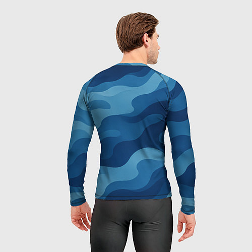 Мужской рашгард ВМФ агрессивный русский волк / 3D-принт – фото 4