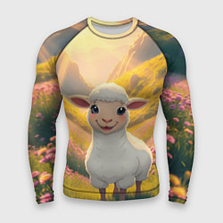 Рашгард мужской Забавный ягнёнок, цвет: 3D-принт