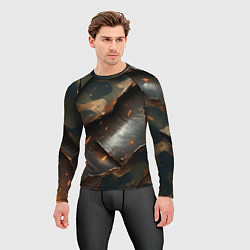 Рашгард мужской Камуфляжная ткань на металлической пластине, цвет: 3D-принт — фото 2