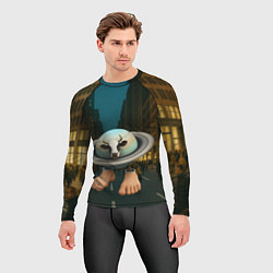 Рашгард мужской Ла Вака Сатурно Сатурнита мем, цвет: 3D-принт — фото 2