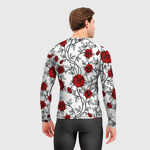 Мужской рашгард Doom розы / 3D-принт – фото 4