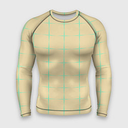Мужской рашгард Color beige green crosses
