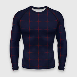 Рашгард мужской Color dark blue red crosses, цвет: 3D-принт