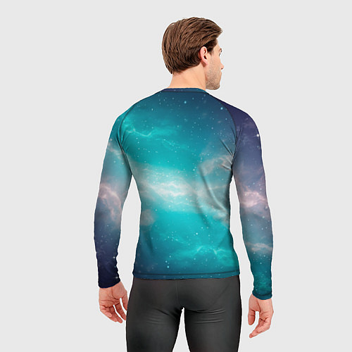 Мужской рашгард Галактическое сияние небес / 3D-принт – фото 4