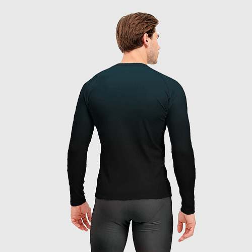 Мужской рашгард Морская глубина в чёрном / 3D-принт – фото 4