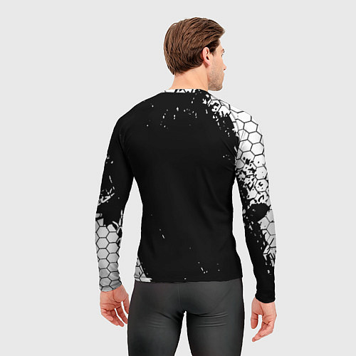 Мужской рашгард Doom соты краски / 3D-принт – фото 4