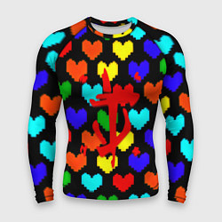 Мужской рашгард Doom love pixel pattern