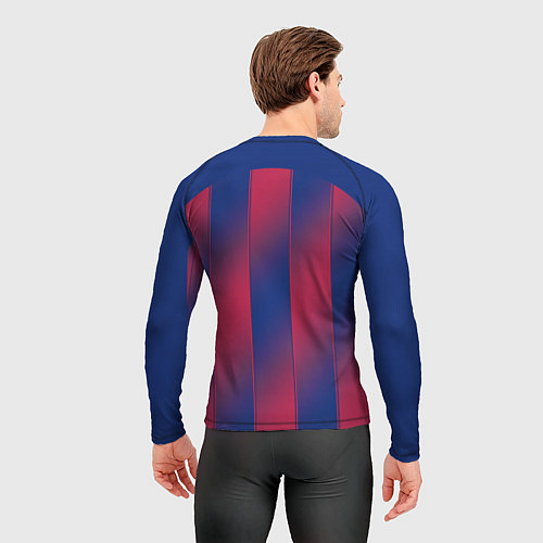 Мужской рашгард Барселона домашняя форма 2025 2026 / 3D-принт – фото 4