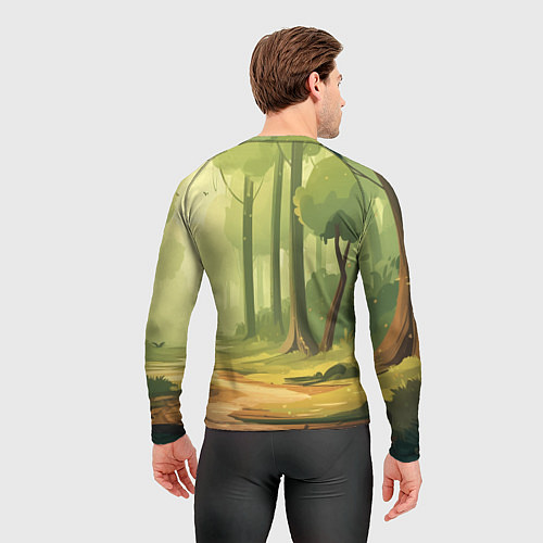 Мужской рашгард Кавайная лисичка - аниме / 3D-принт – фото 4