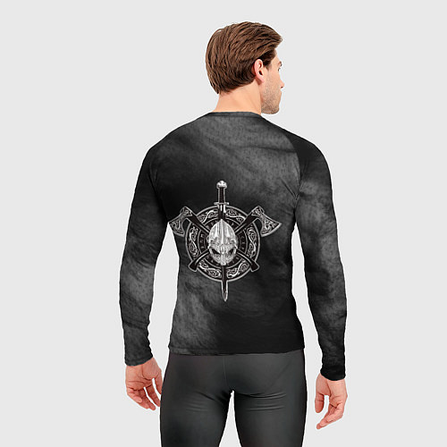 Мужской рашгард Викинг с топором с мистическими спутниками / 3D-принт – фото 4