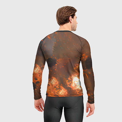 Мужской рашгард Цири и дракон в огне / 3D-принт – фото 4