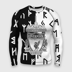 Мужской рашгард Liverpool символы текстура