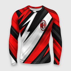 Рашгард мужской ФК Милан - абстракция, цвет: 3D-принт
