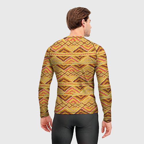 Мужской рашгард Племенная вышивка / 3D-принт – фото 4