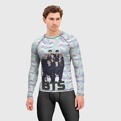 Рашгард мужской BTS совместное фото, цвет: 3D-принт — фото 2