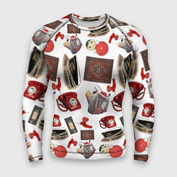 Мужской рашгард Неваляшка утюг ретро авоська петушок телефон