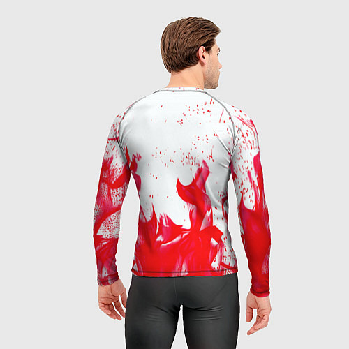 Мужской рашгард Liverpool розовый огонь / 3D-принт – фото 4