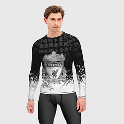 Рашгард мужской Liverpool японские символы краски, цвет: 3D-принт — фото 2