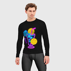 Рашгард мужской Night beach, цвет: 3D-принт — фото 2