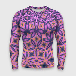 Мужской рашгард Фиолетовая геометрическая метаморфоза