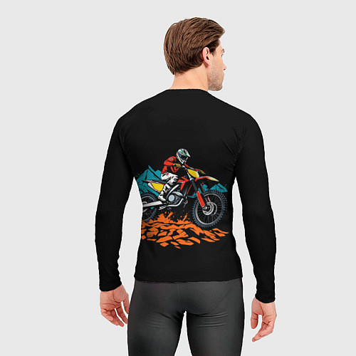 Мужской рашгард Motocross mountains / 3D-принт – фото 4