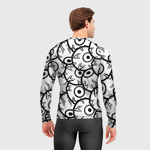 Мужской рашгард Borussia глаза текстура / 3D-принт – фото 4