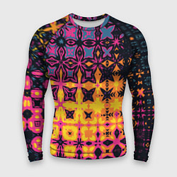 Рашгард мужской Фиолетово-желтая метаморфоза, цвет: 3D-принт