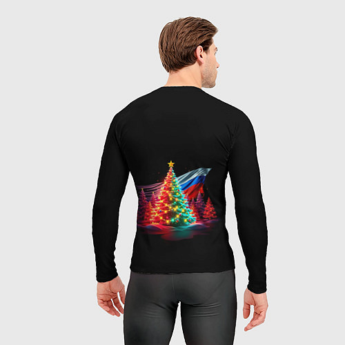 Мужской рашгард Ёлочные чудеса / 3D-принт – фото 4