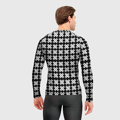 Мужской рашгард Borussia pattern geometry / 3D-принт – фото 4