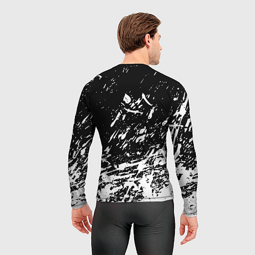 Мужской рашгард Borussia белые краски / 3D-принт – фото 4