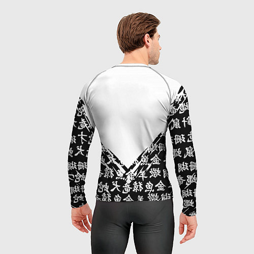 Мужской рашгард Juventus символы китайские / 3D-принт – фото 4