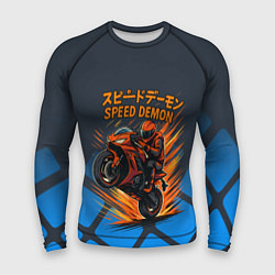 Рашгард мужской Speed demon байкер, цвет: 3D-принт