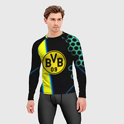 Рашгард мужской Borussia соты броня, цвет: 3D-принт — фото 2