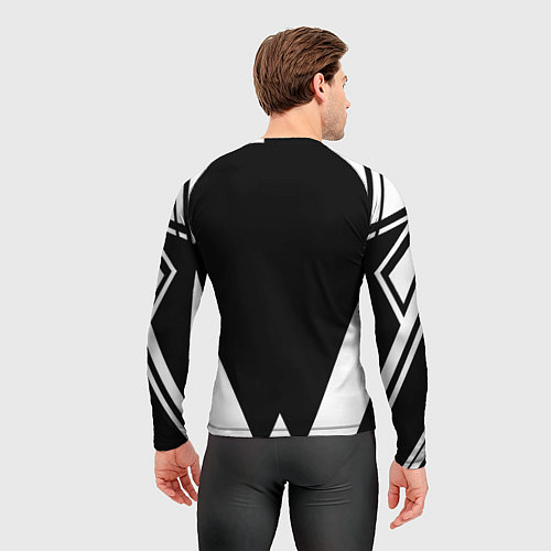 Мужской рашгард Real Madrid геометрия спорт / 3D-принт – фото 4