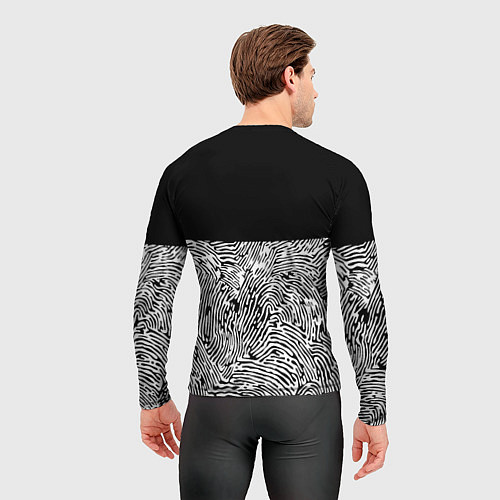 Мужской рашгард Juventus отпечатки текстура / 3D-принт – фото 4