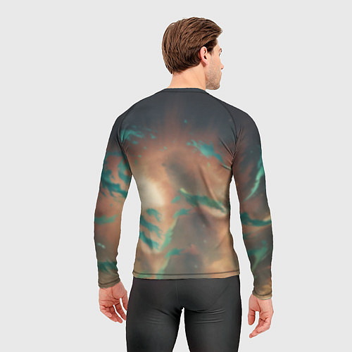 Мужской рашгард Маомао на фоне облаков / 3D-принт – фото 4